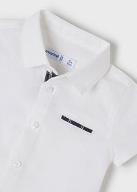Completo Camicia + Bermuda Blu Lino