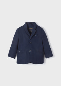 Giacca Elegante in Lino Blu