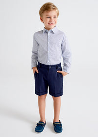 Bermuda Lino Blu Tailoring