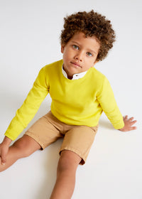 Bermuda Marrone in Lino Twill