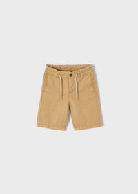 Bermuda Marrone in Lino Twill