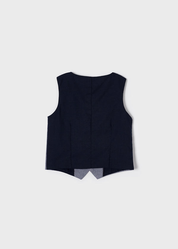 Gilet Lino Tailoring Azzurro