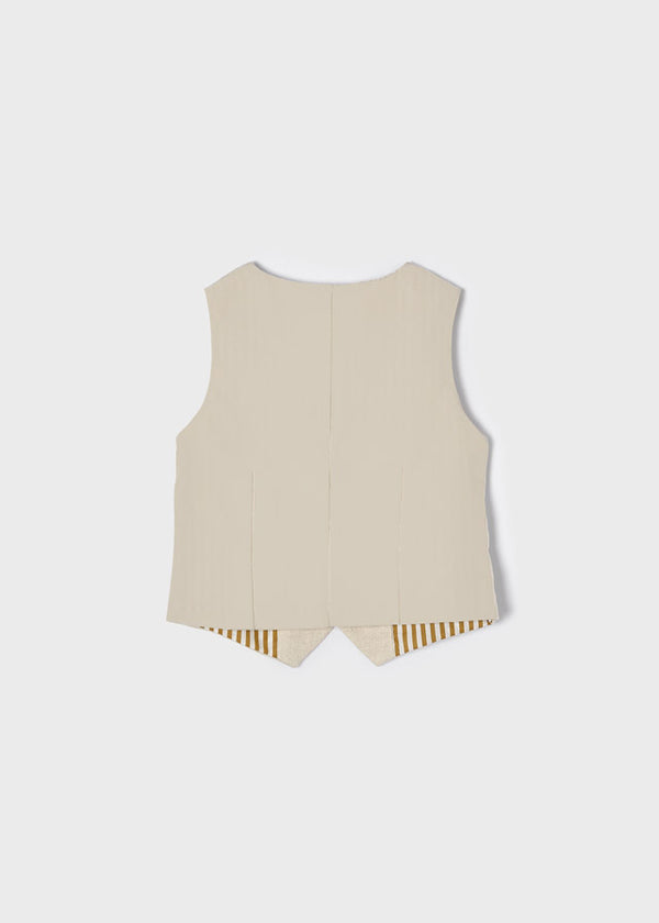Gilet Lino Tailoring Beige