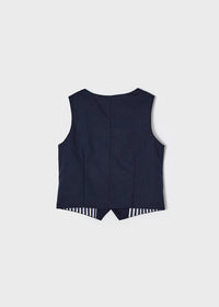 Gilet Lino Tailoring Blu