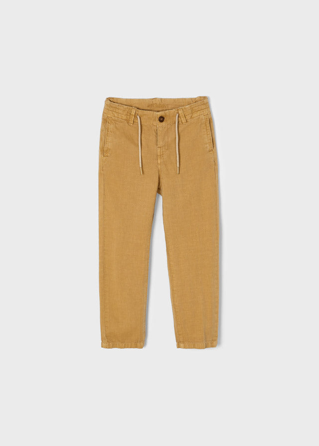 Pantalone Lino Twill Camel
