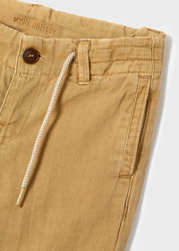 Pantalone Lino Twill Camel
