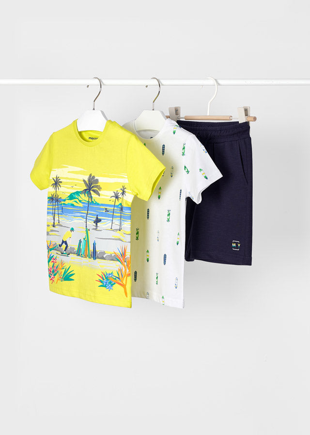 Completo 2 T-Shirt Skater/Bermuda Blu