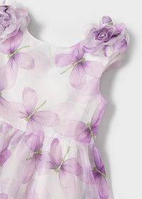 Vestito Organza Ottomano Lilla