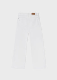 Pantalone Bianco Cropped Twill Girl