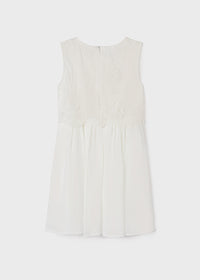 Vestito Bianco Elegante Bambula