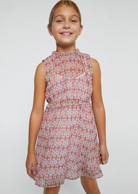 Vestito Stampa Rosa Batik
