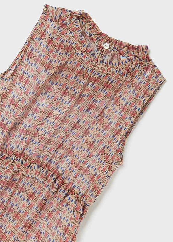 Vestito Stampa Rosa Batik