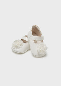 Scarpe Culla Bianche Fiore