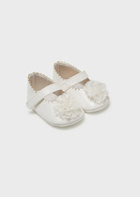 Scarpe Culla Bianche Fiore
