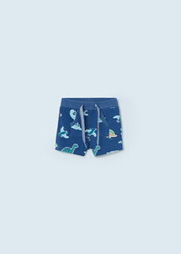 Pantalone Corto Felpa Stampa Oceano