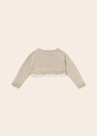 Cardigan Tricot Cerimonia champagne