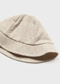 Tutina Salopette Corto E Cappello Beige