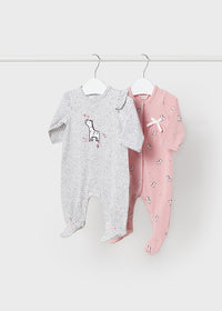 Set 2 Pagliaccetti Lunghi rosa cipri