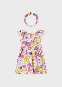 Vestito Stampato Fascia Multicolor