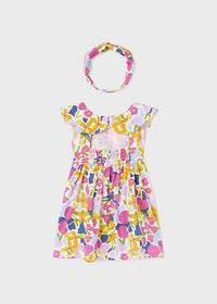 Vestito Stampato Fascia Multicolor