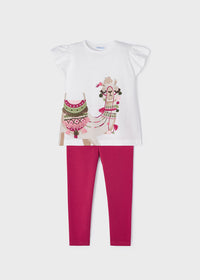 Compl.Leggings Ricami Hibiscus