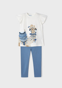 Compl.Leggings Ricami Porcellana