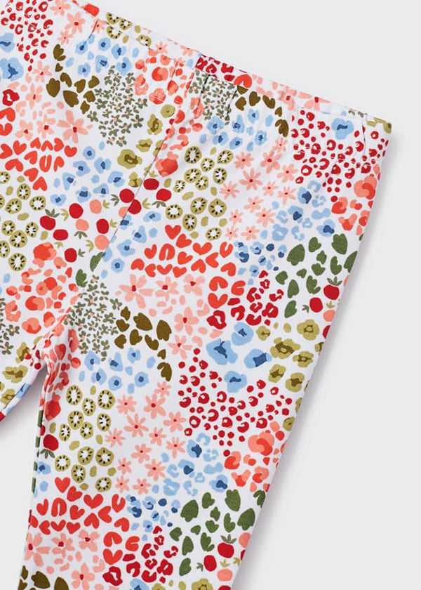 Comp.Leggings Stampato Arancia