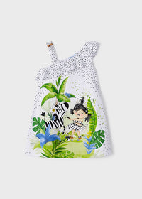 Vestito Asimmetrico Bianco
