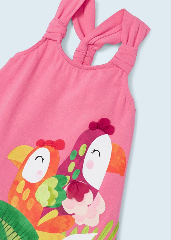 Vestito Applicazioni Peonia