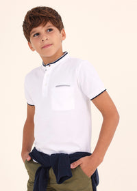 Polo M/C Contrasti Coreana Bianco