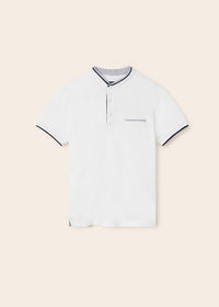 Polo M/C Contrasti Coreana Bianco