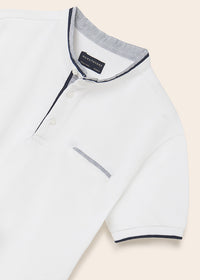 Polo M/C Contrasti Coreana Bianco