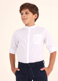 Camicia M/L Tinta Unita CoreaBianco