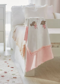 Copertina Ricamata Rosa Baby