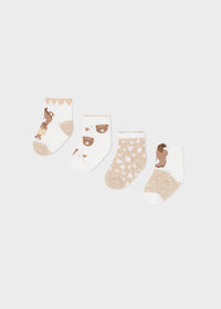 Set 4 Calze Beige
