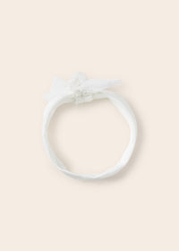 Cerchietto Fiocco Bianco