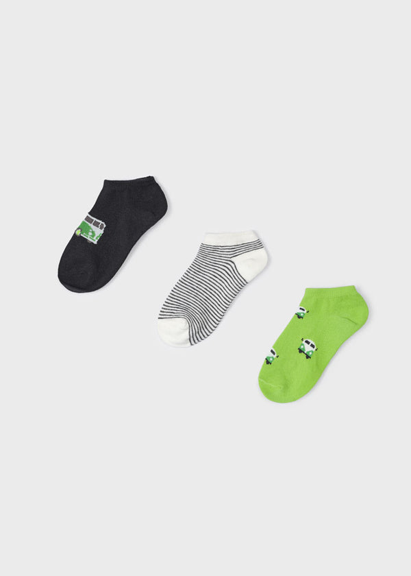 Set 3 Calze Corte Surf Matita