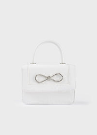 Borsa Fiocco Gioiello Bianco