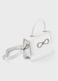 Borsa Fiocco Gioiello Bianco