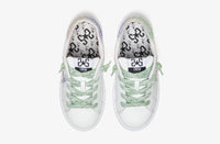 Sneaker Bassa Bianco/Glitter Verde Multi