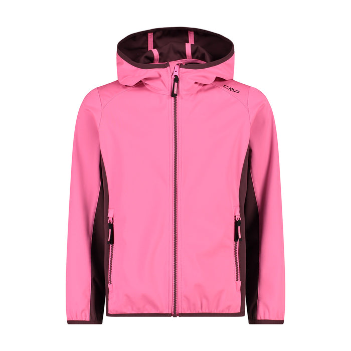 Giacca Kid G Fix Hood Rosa Fluo-Prugna