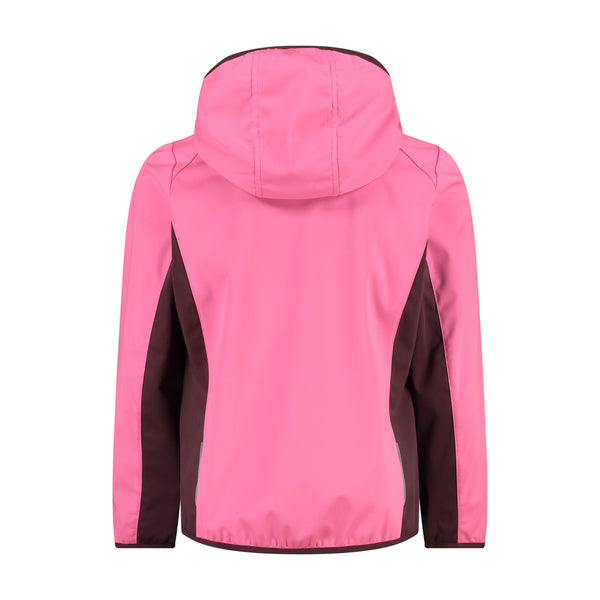 Giacca Kid G Fix Hood Rosa Fluo-Prugna