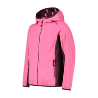 Giacca Kid G Fix Hood Rosa Fluo-Prugna