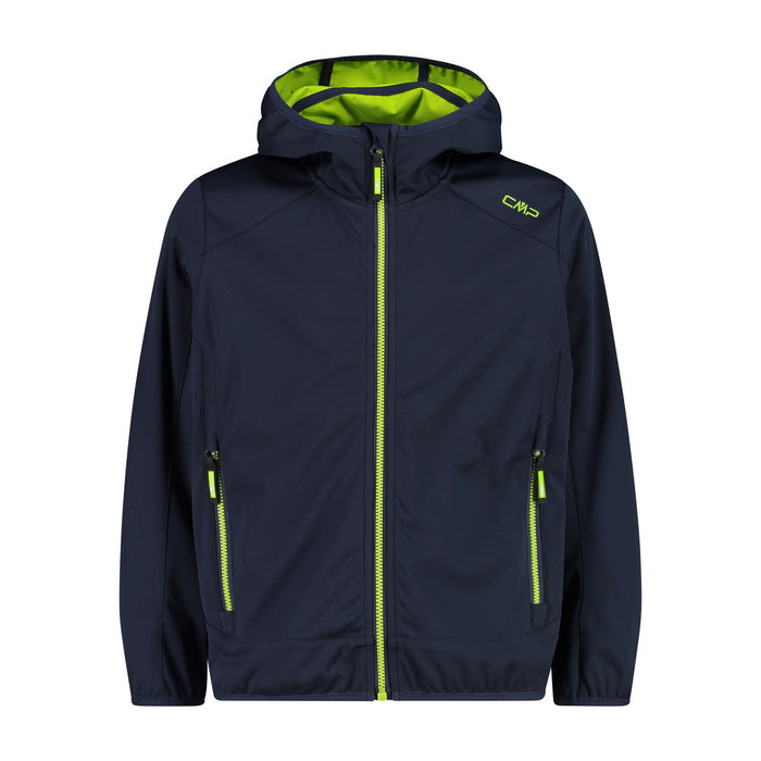 Giacca Bambino Fix Hood B.Blue-Limegreen