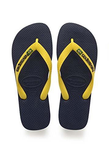 Havaianas Brasil Logo Kids Navy Blue/citrus Yellow