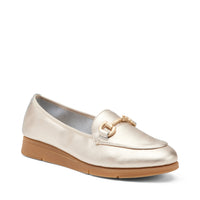 Mocassino con Fibbia Col. Platino