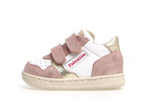 Primo Passo klip vl. suede/calf. cipria-white