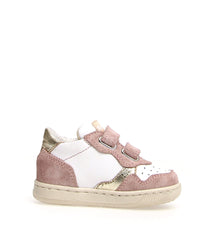 Primo Passo klip vl. suede/calf. cipria-white