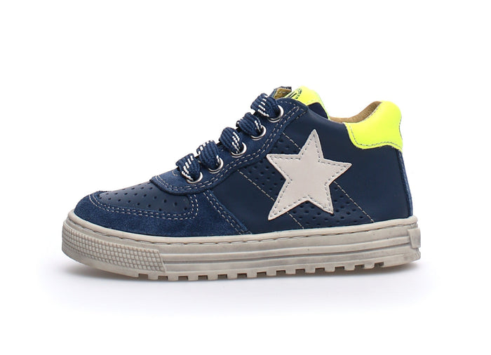 Scarpa Hess high zip. suede/calf indigo-navy