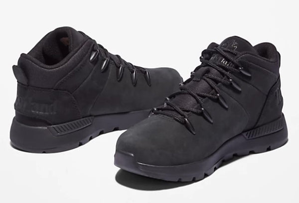 Sprint Trekker Mid Lace Up Sneaker Jet Black